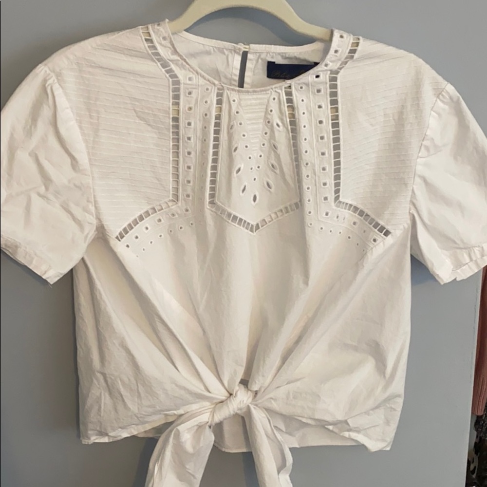 Unique White Boho Top
